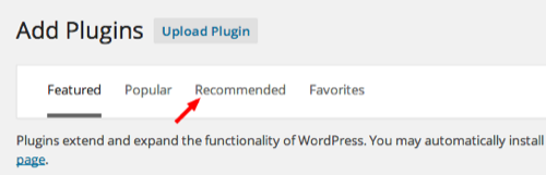 recommended plugin wordpress
